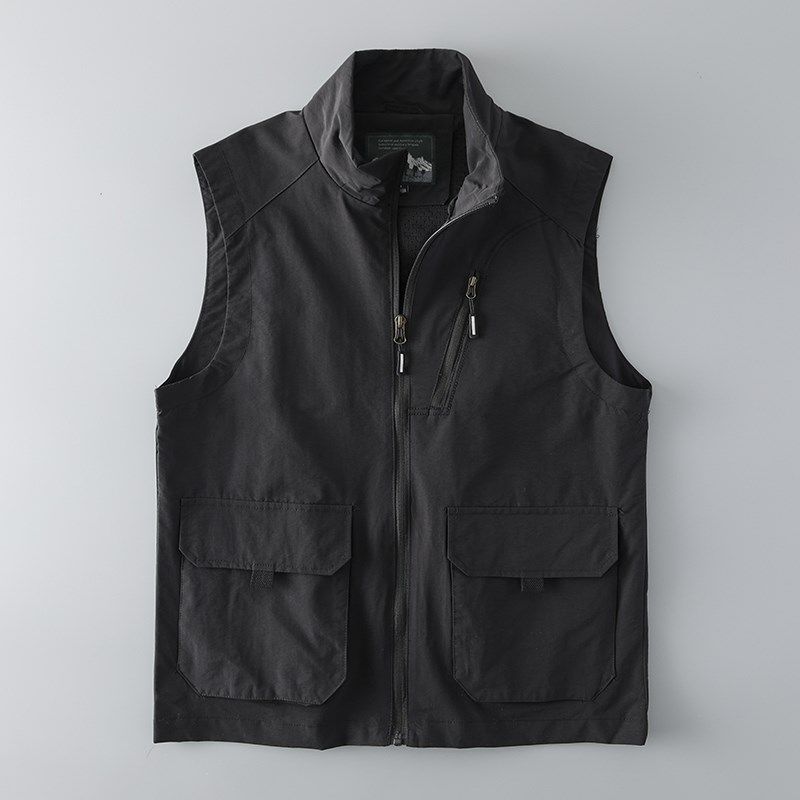 夏季美式工装马甲男潮牌外套钓鱼多口袋战术背心外贸尾单男装马夹,淘宝优惠券,粉丝福利购,淘宝优惠卷