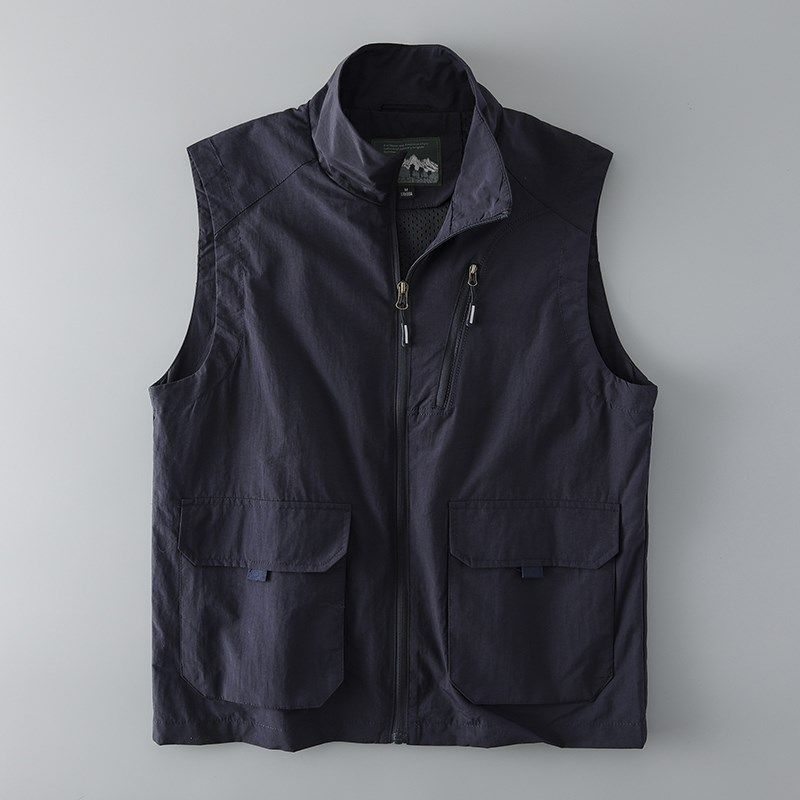 夏季美式工装马甲男潮牌外套钓鱼多口袋战术背心外贸尾单男装马夹,淘宝优惠券,粉丝福利购,淘宝优惠卷