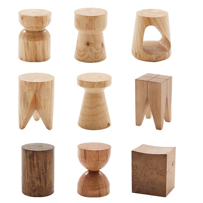 全实木几何小木凳创意矮凳原木圆凳民宿坐墩木墩椅子酒店茶桌凳子,淘宝优惠券,粉丝福利购,淘宝优惠卷