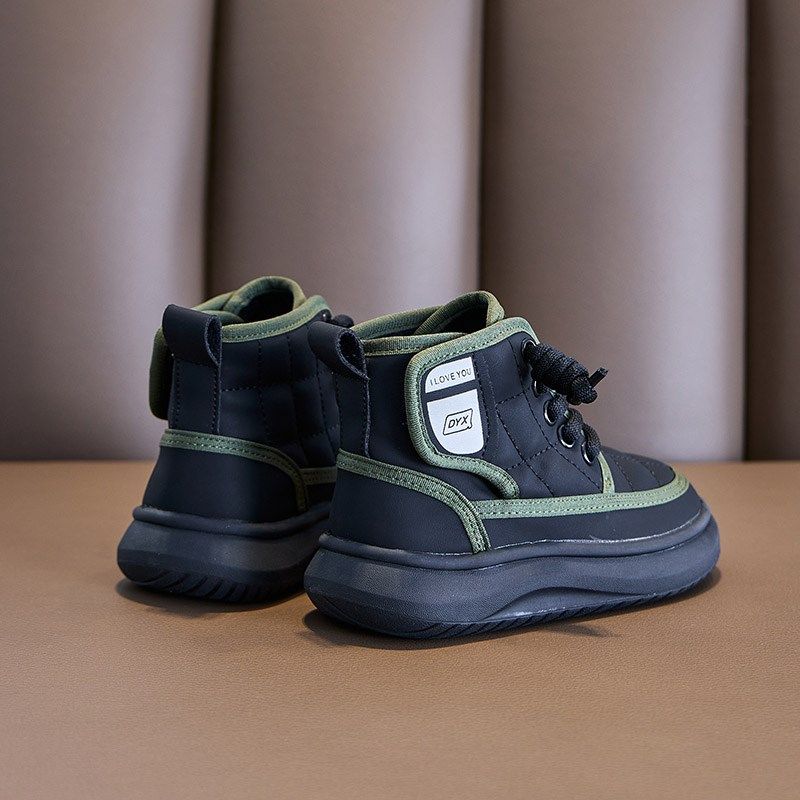 儿童雪地靴2024冬季新款女童鞋子男童棉靴加绒加厚冬靴皮靴短靴子,淘宝优惠券,粉丝福利购,淘宝优惠卷