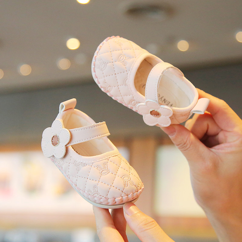 秋季0-6-12月婴儿鞋软底一岁女宝宝学步鞋韩版婴幼儿公主鞋子春秋,淘宝优惠券,粉丝福利购,淘宝优惠卷