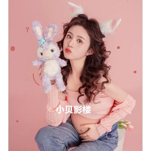 影楼新款孕妇拍照主题小清新俏皮可爱针织套装孕妈摄影艺术照服装 - 图1