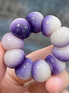 小红薯同款奶白山竹猪大肠菩提手串指尖文玩念珠女盘玩佛珠手指捻