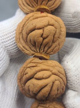 秦岭野生打底玉化恐龙蛋桃核手串手把件摆件手串男款盘玩