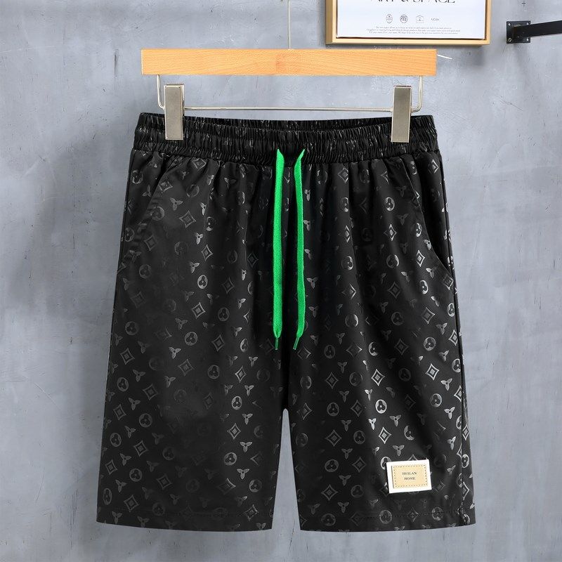 夏季男短裤休闲胖子宽松加肥加大码潮流运动五分裤沙滩裤冰丝裤衩,淘宝优惠券,粉丝福利购,淘宝优惠卷