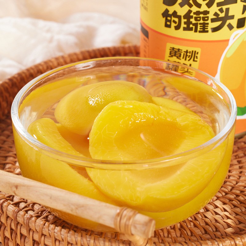 疯狂的罐头黄桃罐头425g*6罐新鲜水果砀山特产 - 图2
