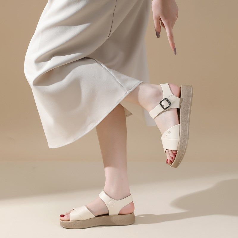 真皮软底软皮妈妈鞋凉鞋不累脚中老年女鞋子女款舒适2025夏季新款,淘宝优惠券,粉丝福利购,淘宝优惠卷