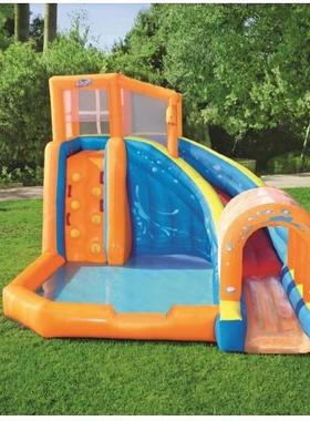 Bestway53303中型水上滑梯游乐场户外大型冲浪帆板儿童充气玩具