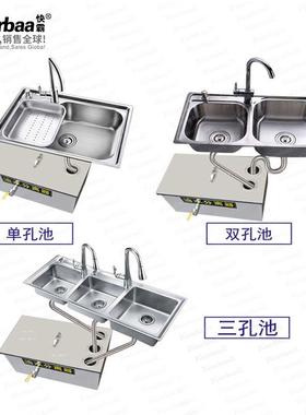 快霸油水分离器工业隔油池商用餐饮厨房油污过滤器800*400*400mm