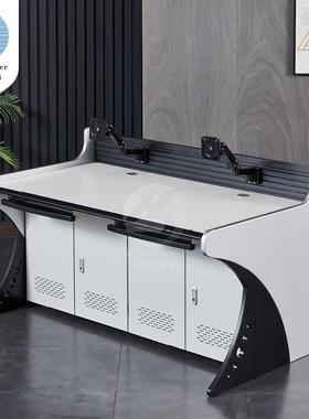 双联三联视频监控操作台监控指挥中心办公桌控制台调度台控制台