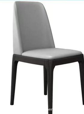 实木餐椅家用轻奢餐桌椅子简约现代北欧餐厅软包凳子餐桌椅靠背椅