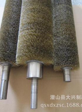 供应抛光刷辊工业毛刷辊缠绕式钢丝刷辊不锈钢丝辊刷定