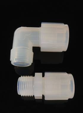 PFA接头扩口直通外牙耐强酸碱耐高温塑料软管接头MC直销