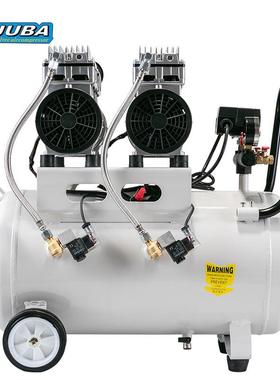 飓霸空压机无油静音压缩机800WX2小型气泵家用木工装修喷漆