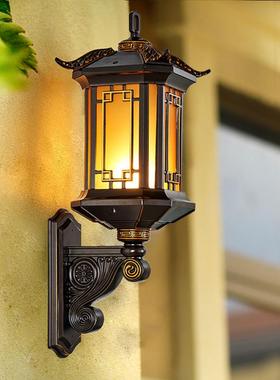 户外壁灯防水庭院灯新中式室外防古别墅大门口阳台外墙围墙露台灯