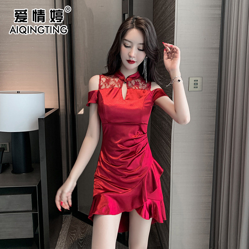 夜总店夜总会性感显瘦包臀连衣裙 爱情婷连衣裙