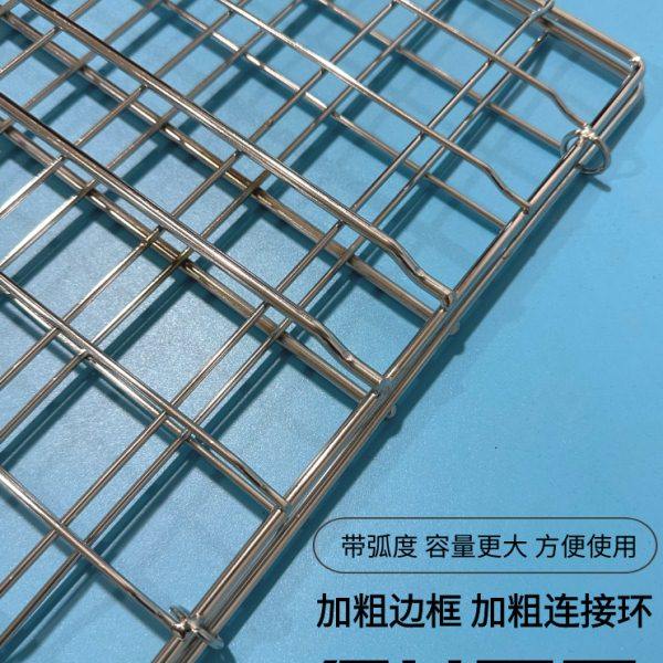 烤鱼网夹不锈钢网格商用大号烤肉夹子烧烤夹加厚加粗烧烤拍子工具,淘宝优惠券,粉丝福利购,淘宝优惠卷