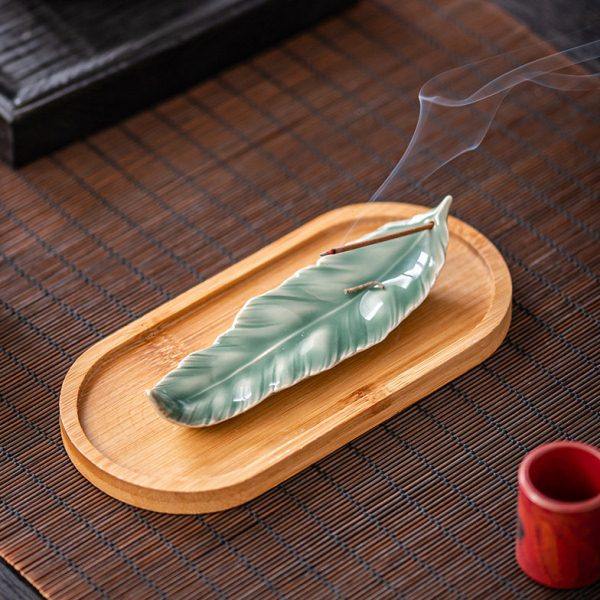 便携羽毛香插香座家用点香座檀香托盘线香炉室内茶道线香底座香薰,淘宝优惠券,粉丝福利购,淘宝优惠卷