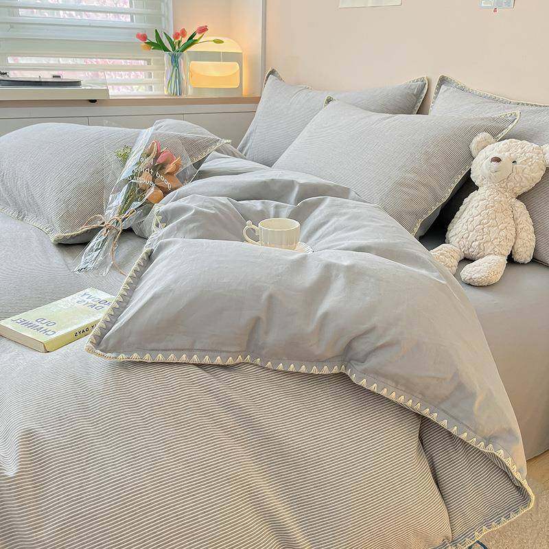 舒尊客||A类简约被罩60S纯棉水洗棉床单床笠被壳款床上四件套全棉,淘宝优惠券,粉丝福利购,淘宝优惠卷