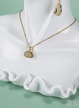 项链耳环展示架人像首饰模特挂架树脂创意艺术品展示拍摄道具桌面