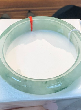 【顺丰包邮】缅甸天然油青大圈口翡翠处理手镯一手玉镯冰糯