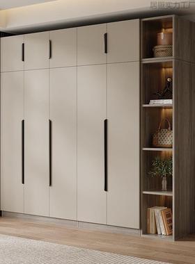对开门衣柜家用卧室收纳多功能柜子现代简约主卧储物柜包安装衣橱