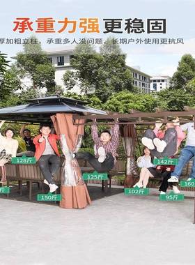 户外凉亭葡萄架遮雨棚别墅庭院花园休闲亭子室外露台篷楼顶乘凉棚