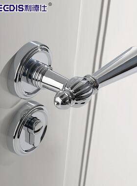 法式轻奢金色锌合金门锁南瓜静音室内卧室房门锁具