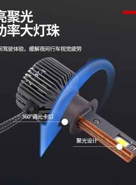 高亮度三铜管汽车led车大灯H1系列改装配件led前照灯
