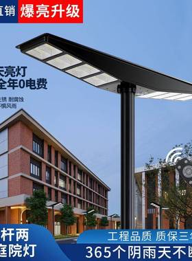 路灯家用庭院户外灯人体感应6米灯杆全自动一体化智能感应