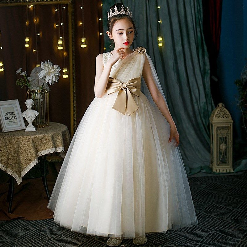 女童礼服公主裙夏季花童婚礼走秀钢琴儿童演出服主持人蓬蓬纱裙子,淘宝优惠券,粉丝福利购,淘宝优惠卷