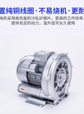 现货高压鼓风机单段多叶高压风机工业吸附打包集尘高压漩涡气泵