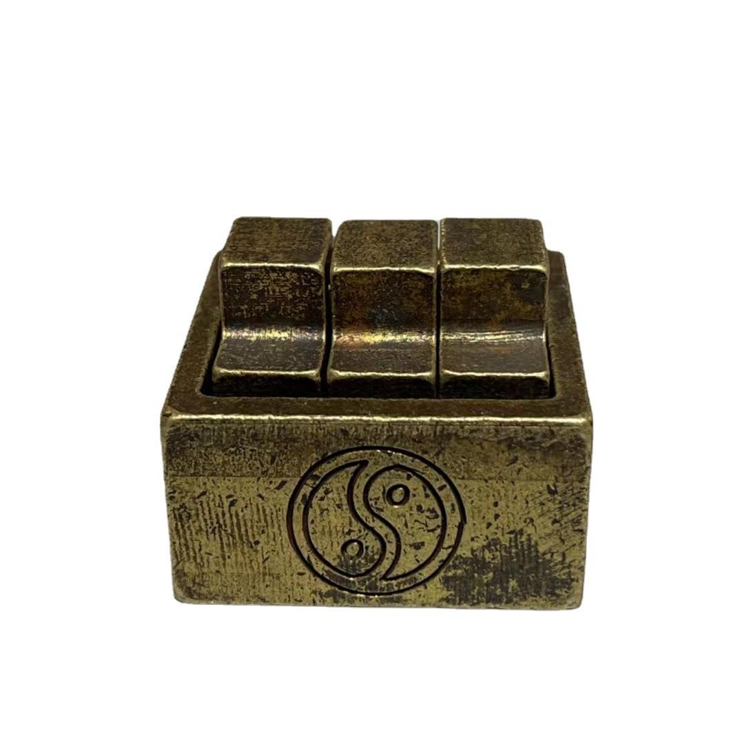 Antique gold and stone seal carvings, bronze seals, one side, four seals, calligraphy and painting seals, collection seals, Dao Jingshi treasure seal ornaments