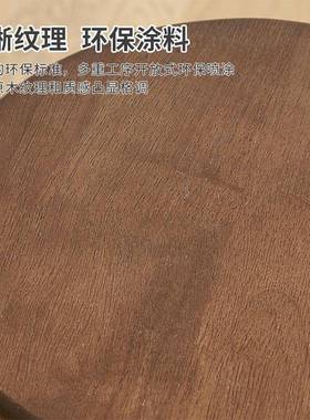 家用实木板凳客厅餐桌凳可叠放圆板凳现代简约实木矮凳