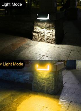 太阳能别墅花园栅栏家用装饰景观灯户外庭院灯声控感应壁灯