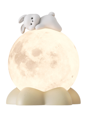 床头灯小兔熊夜灯客厅桌面卧室床头柜家居饰品摆饰可发光生日礼物