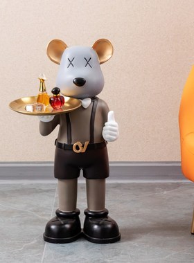 网红特大号暴力熊落地大摆件创意客厅电视柜旁大型装饰品乔迁送礼