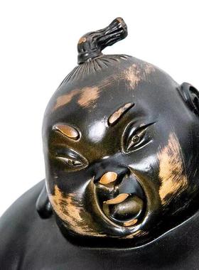 创意日式树脂工艺品武士勇士肥胖人摆件日韩店铺橱窗装饰摆设品