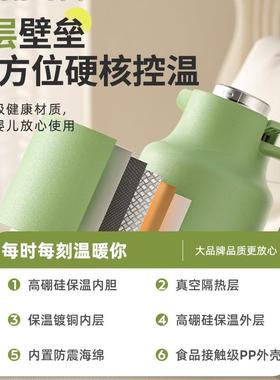 保温暖水壶家用热水瓶大容量暖壶玻璃内胆暖水保温瓶热水壶2升