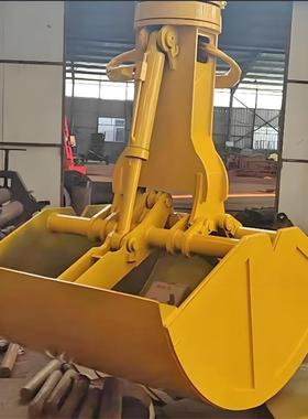 起重机抓斗电动液压机械抓斗0.5立方淤泥垃圾四绳抓斗贝壳型抓斗