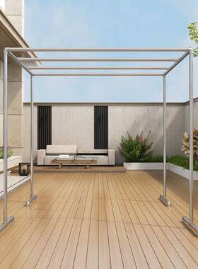 镀锌钢管晾衣架落地家用室外晒被架户外阳台楼顶简易大型凉衣迪鹏