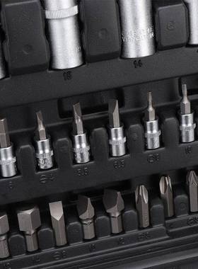 108棘轮扳手套装汽修汽保随车工具箱108件套套筒组套