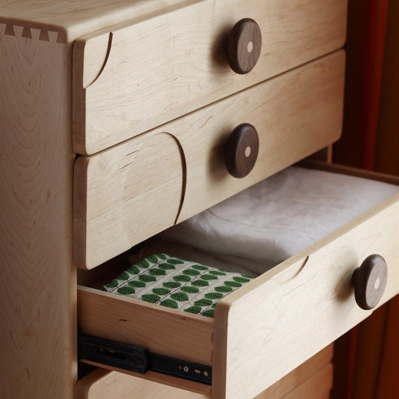 全实木儿童斗柜男孩女孩卧室抽屉储物收纳柜枫木五六斗柜环保家用,淘宝优惠券,粉丝福利购,淘宝优惠卷