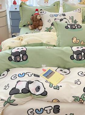 可爱纯棉被套单件全棉被罩卡通150x200宿舍学生单双人被单200x230