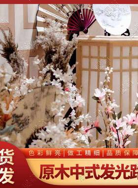 新款中式婚礼宫灯路引汉唐风婚礼新中式国风三联灯笼路引装饰道具