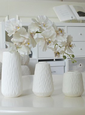 法式中古高级感花瓶陶瓷鲜花插花摆件客厅餐厅茶几电视.柜玄关简