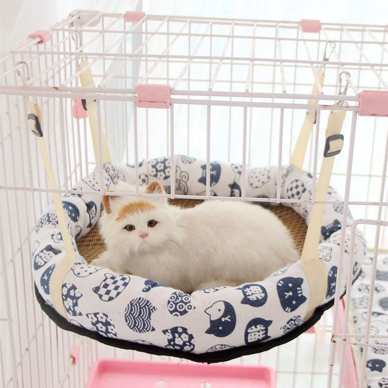 猫吊床挂窝夏季吊篮笼子内用猫床兔子龙猫凉窝悬挂式猫秋千夏宠物,淘宝优惠券,粉丝福利购,淘宝优惠卷