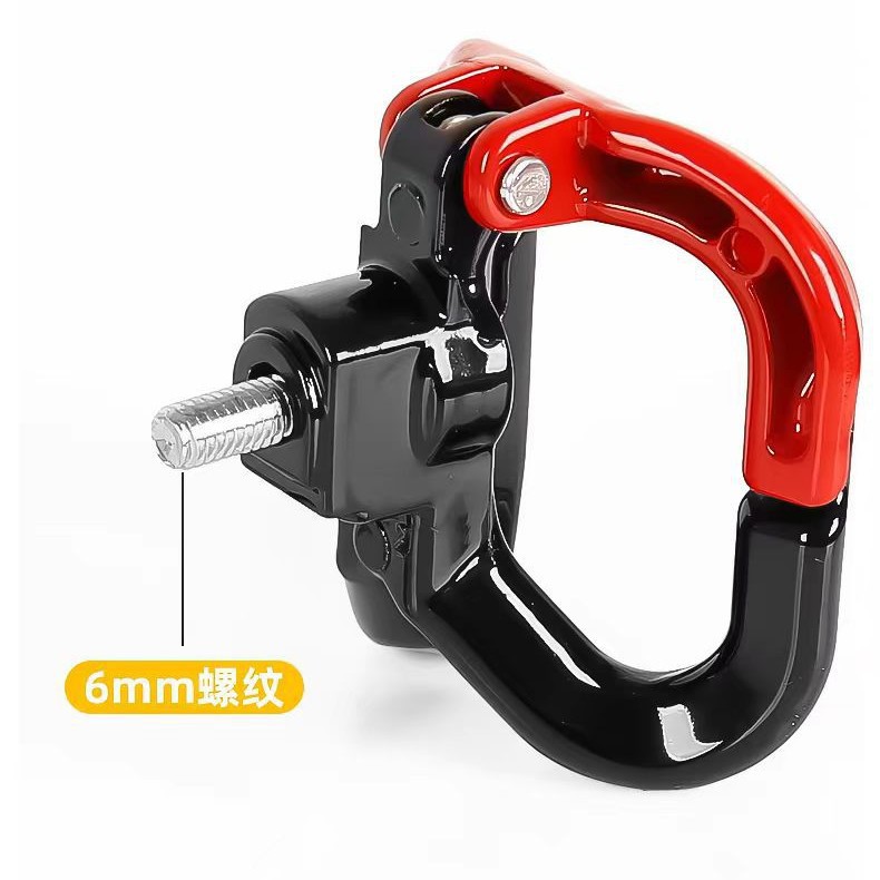 Food delivery electric motorcycle head, body and tail protection collision fence pole hanging hook free drilling modification parts