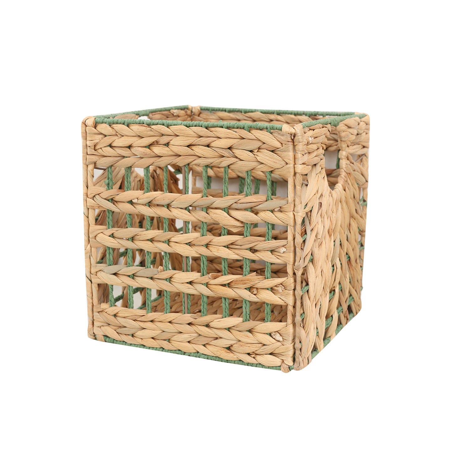 水葫草复古仿藤编收纳筐可折叠草编储物篮杂物大容量简约整理家用,淘宝优惠券,粉丝福利购,淘宝优惠卷