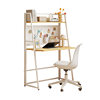 Folding desk small apartment home computer table bedroom bedside table simple rental house student learning hole board
